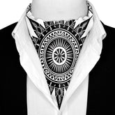 ETHNIC MANDALA  SILK ASCOT AND POCKET SQUARE SET – PREMIUM COLLECTION
